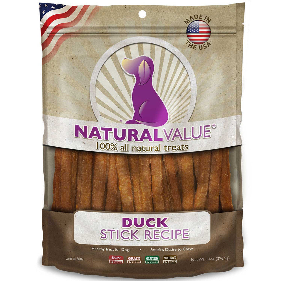 Loving Pets Natural Value Soft Chew Dog Treats 14oz Duck Sticks