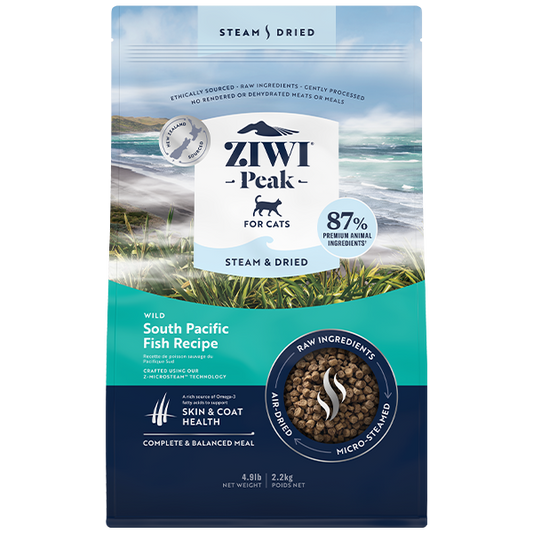 ZIWI Peak Cat Steam-Dried South Pacific Fish 4.9lb