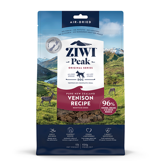 ZIWI Peak Venison Grain Free Air Dried Dog Food 1lb