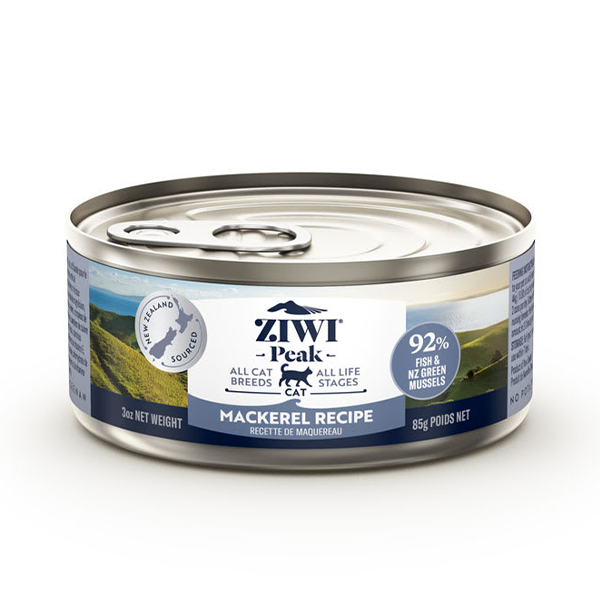 ZIWI Peak Mackerel Cat Food Can 3oz