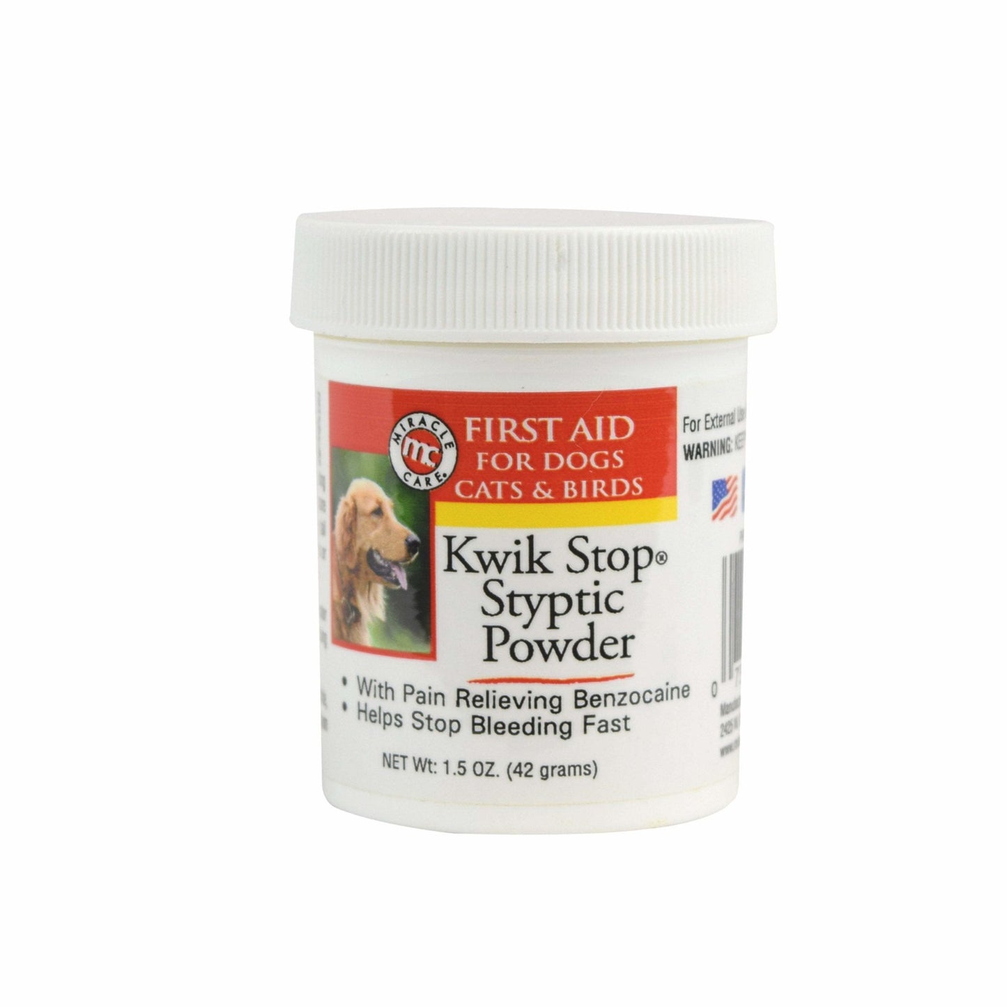 Miracle Care Kwik Stop Styptic Powder 1.5oz