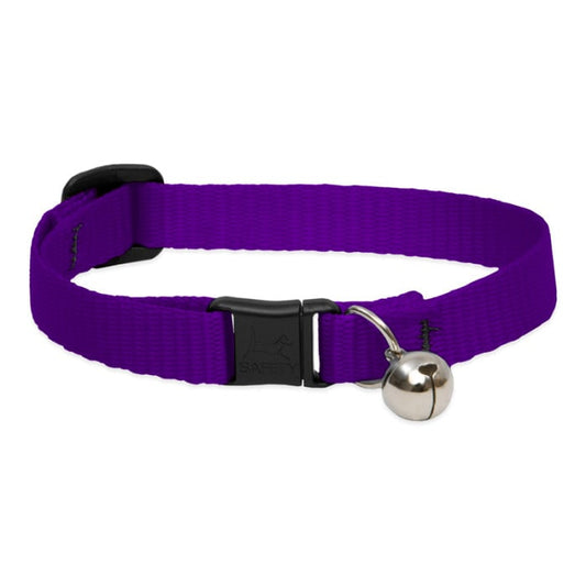 Lupine Pet Cat 1/2 In Wide 8-12 In Breakaway Safety Collar With Bell Basics Purple