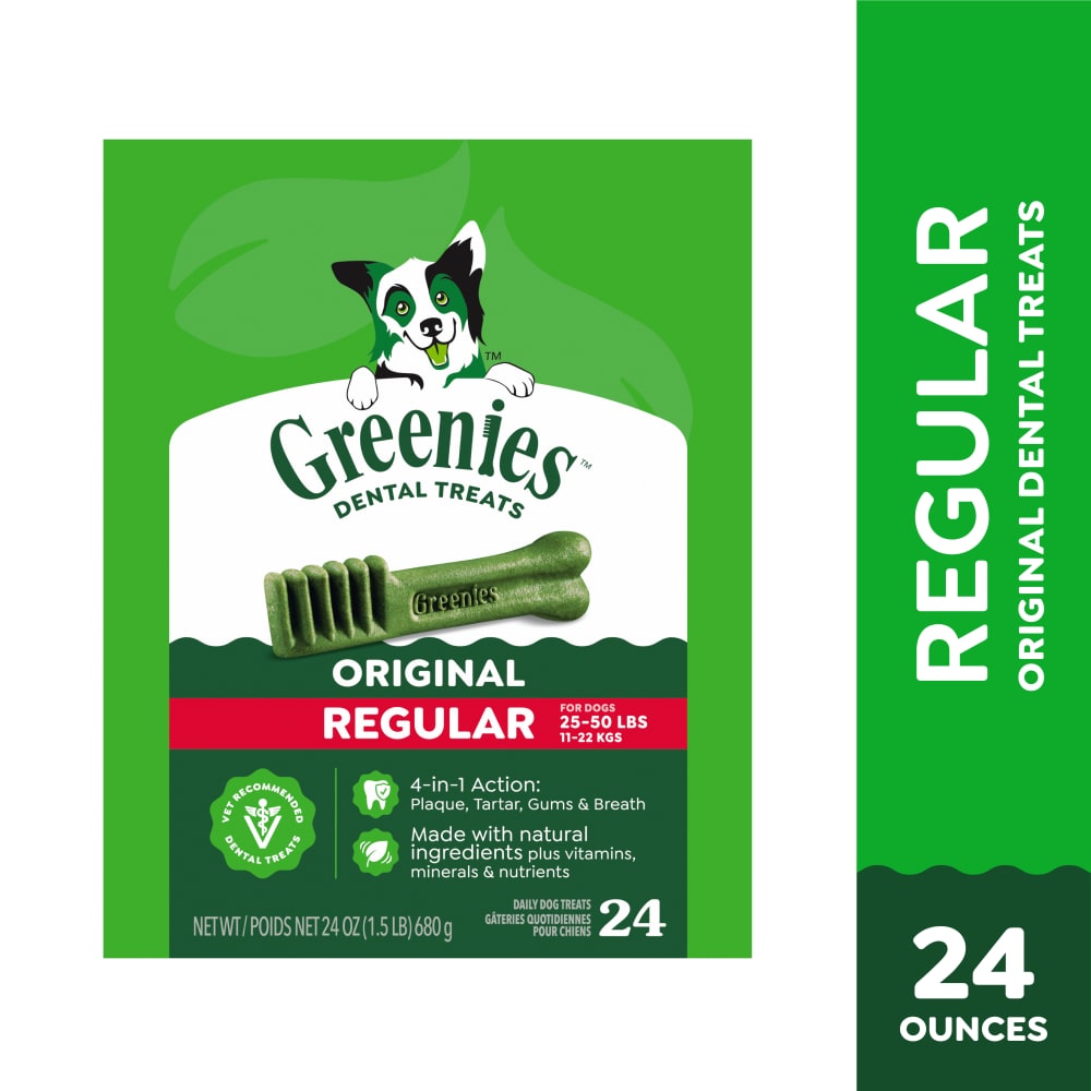 Greenies Original Dental Treats, Regular, 24pk box