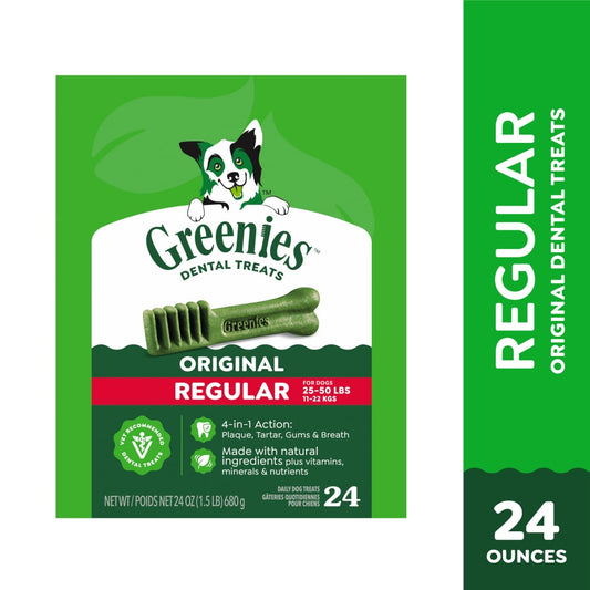 Greenies Original Dental Treats, Regular, 24pk box