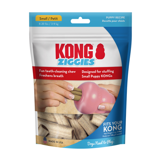 Kong Dog Treat Ziggies Puppy 8oz Large