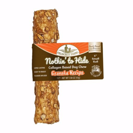 Fieldcrest Farms Nothin to Hide Granola Roll Dog Treat 5in