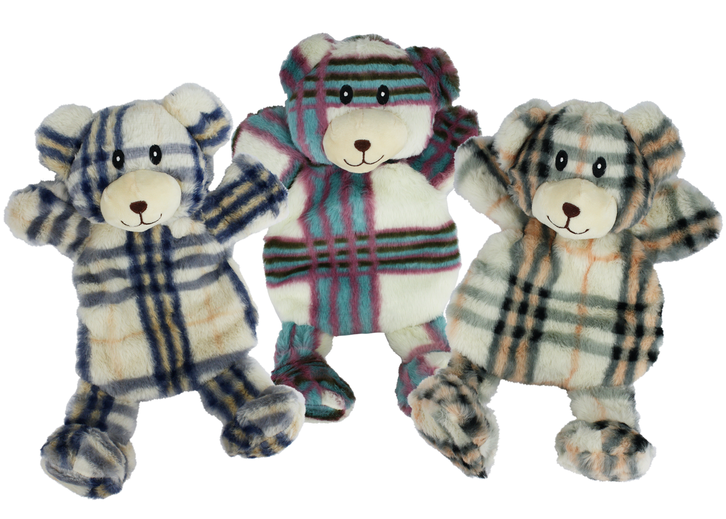 Multipet Plush Dog Toy Berman Bears 15in Assorted