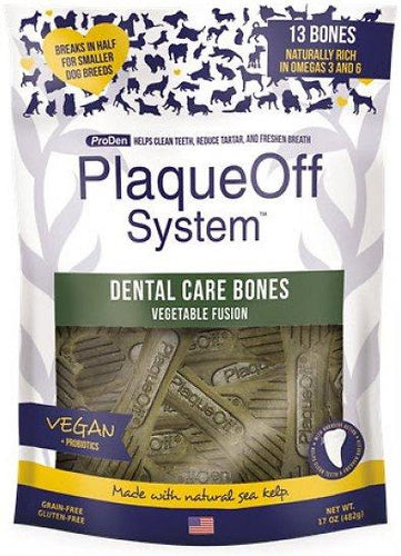 Proden PlaqueOff Dental Vegetable Fusion Dog Bones 17oz
