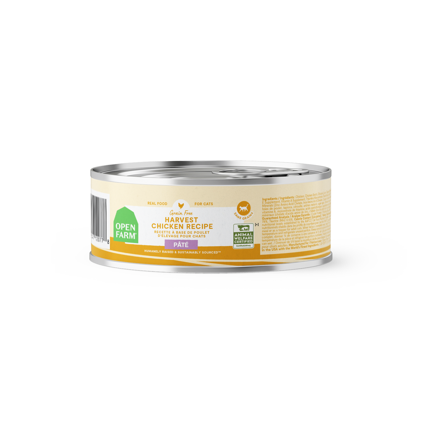 Open Farm Harvest Chicken Pâté For Cats 2.8oz Can