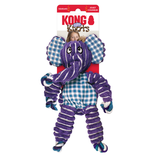 Kong Dog Toy Floppy Knots Elephant  Small