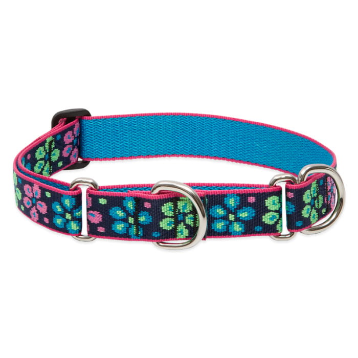 Lupine Pet Dog 1 In Wide 19-27 In Martingale Collar Original Designs Flower Power