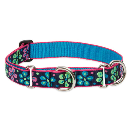 Lupine Pet Dog 1 In Wide 19-27 In Martingale Collar Original Designs Flower Power