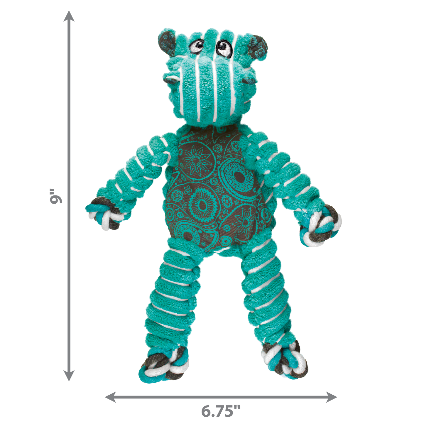 Kong Dog Toy Floppy Knots Hippo Small