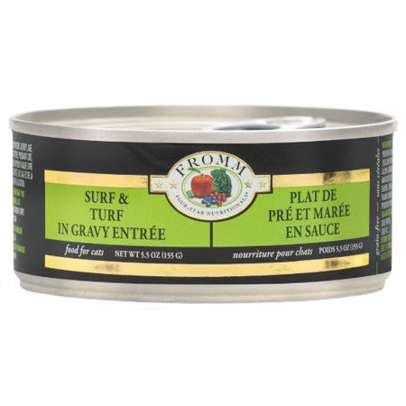 Fromm Four-Star Shredded Surf & Turf in Gravy Canned Cat Food 3oz