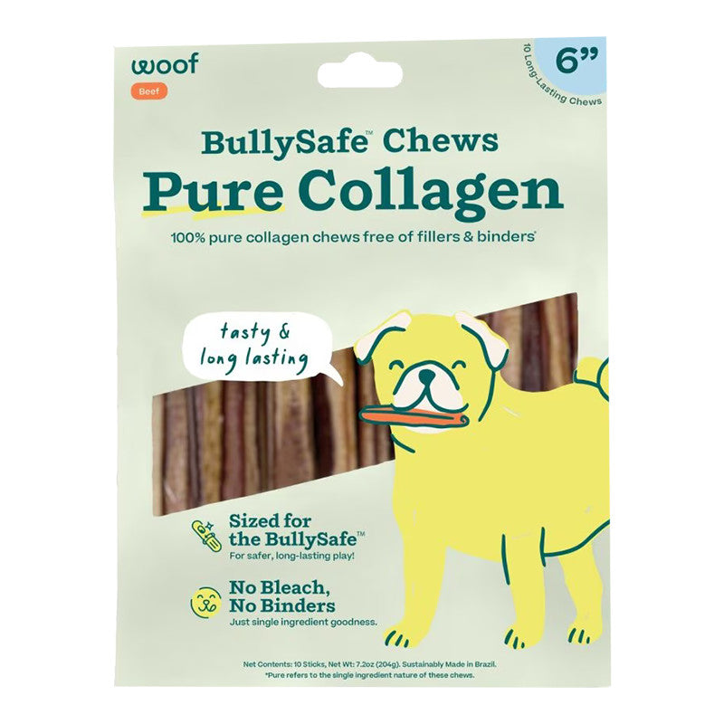 Woof BullySafe Collagen Chew 6in 10pk