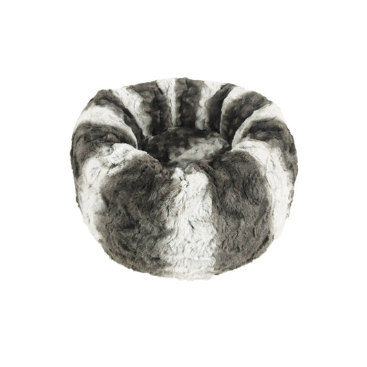 Spot Ethical Pet Sleep Zone 19In All Faux Fur Round Dog Bed Grey