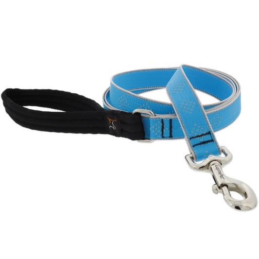 Lupine Pet Dog 6 Ft Long 1 In Leash Reflective Highlights Blue Daimonds