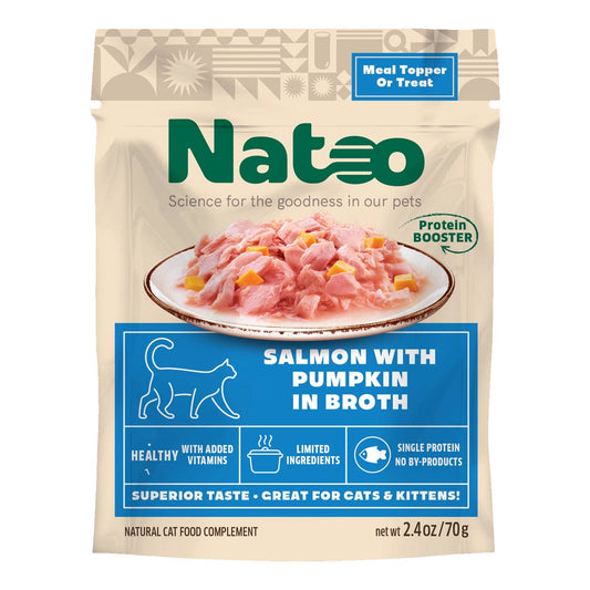 Natoo Topper for Cats Salmon with Pumpkin 2.4oz
