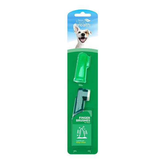 TropiClean Fresh Breath Finger Brushes for Pets, 2pk