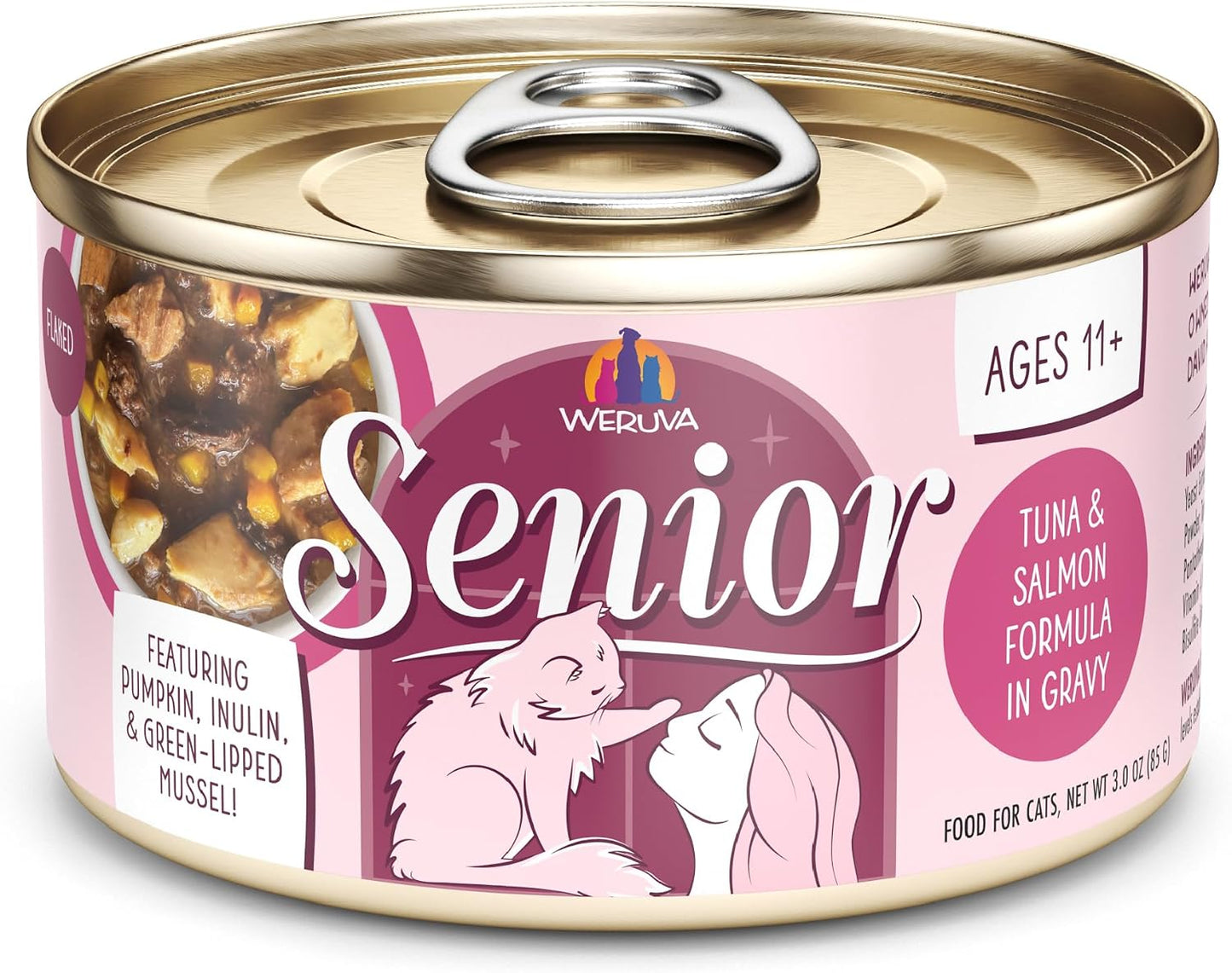 Weruva Senior Tuna & Salmon Formula in Gravy Cat Food 3 oz