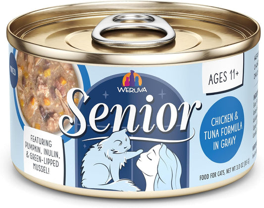 Weruva Senior Chicken & Tuna Formula in Gravy Cat Food 3 oz
