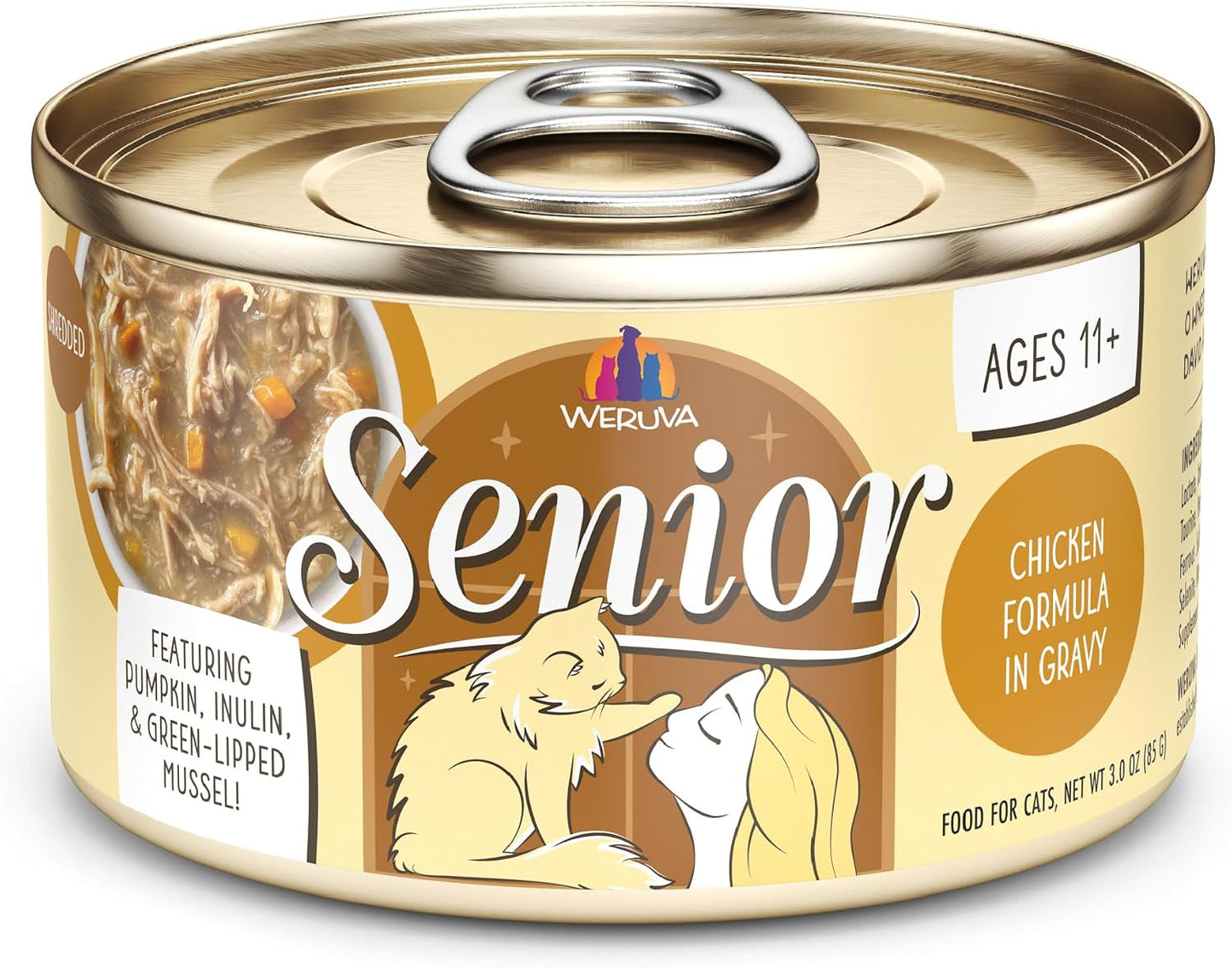 Weruva Senior Chicken Formula in Gravy Cat Food 3 oz