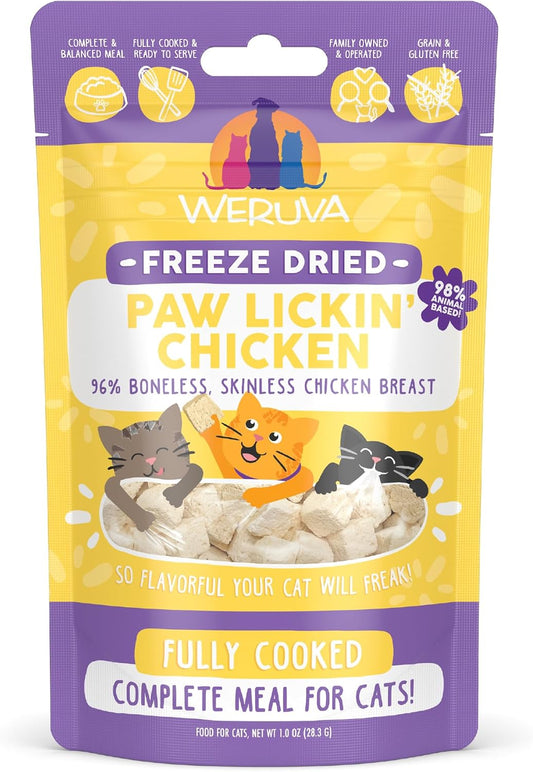 Weruva Paw Lickin' Chicken Freeze Dried Grain Free Cat Food 1 oz