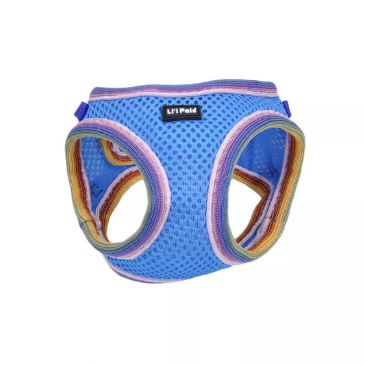 Coastal Li'l Pals Comfort Mesh Dog Harness 3/8in Wide 10-12in Blue Lagoon