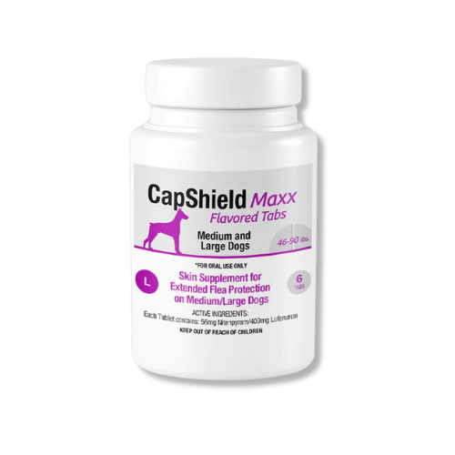 Capshield Maxx Beef Flavored Flea Tablets for Dogs 6ct 46-90lb