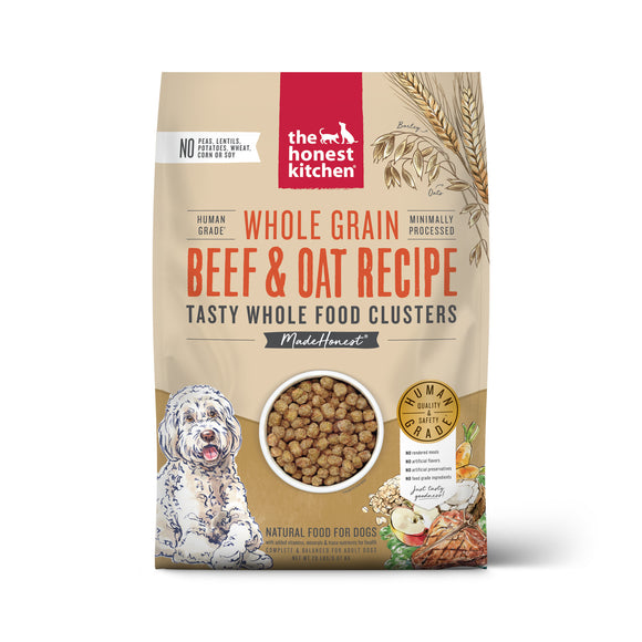 The Honest Kitchen Whole Food Clusters Whole Grain Beef & Oat Dry Dog Food 20lb