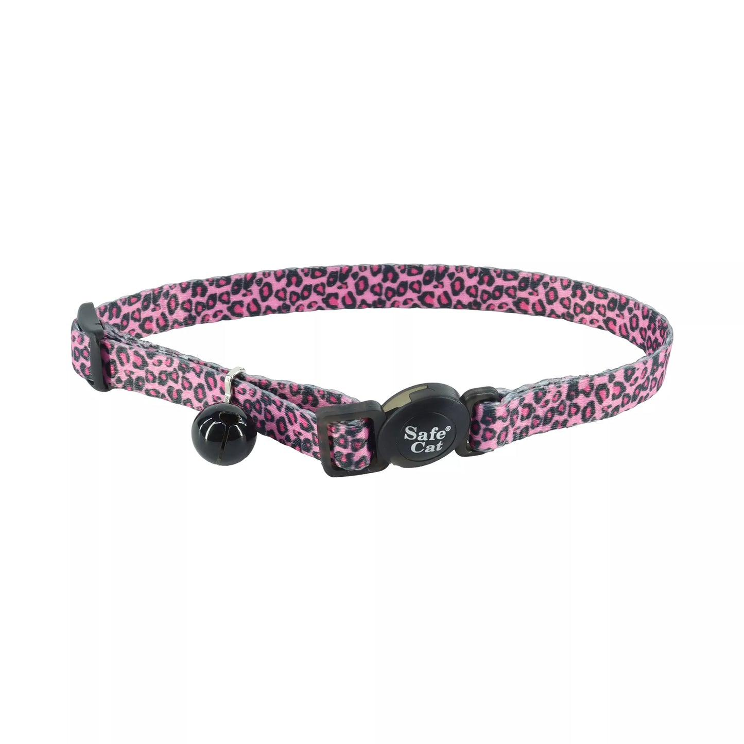 Coastal Safe Cat 3/8in Wide 8-12in Fashion Breakaway Collar Pink Cheetah