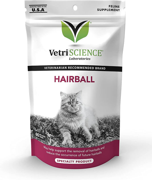 VetriScience Hairball Control Supplement for Cats 60ct