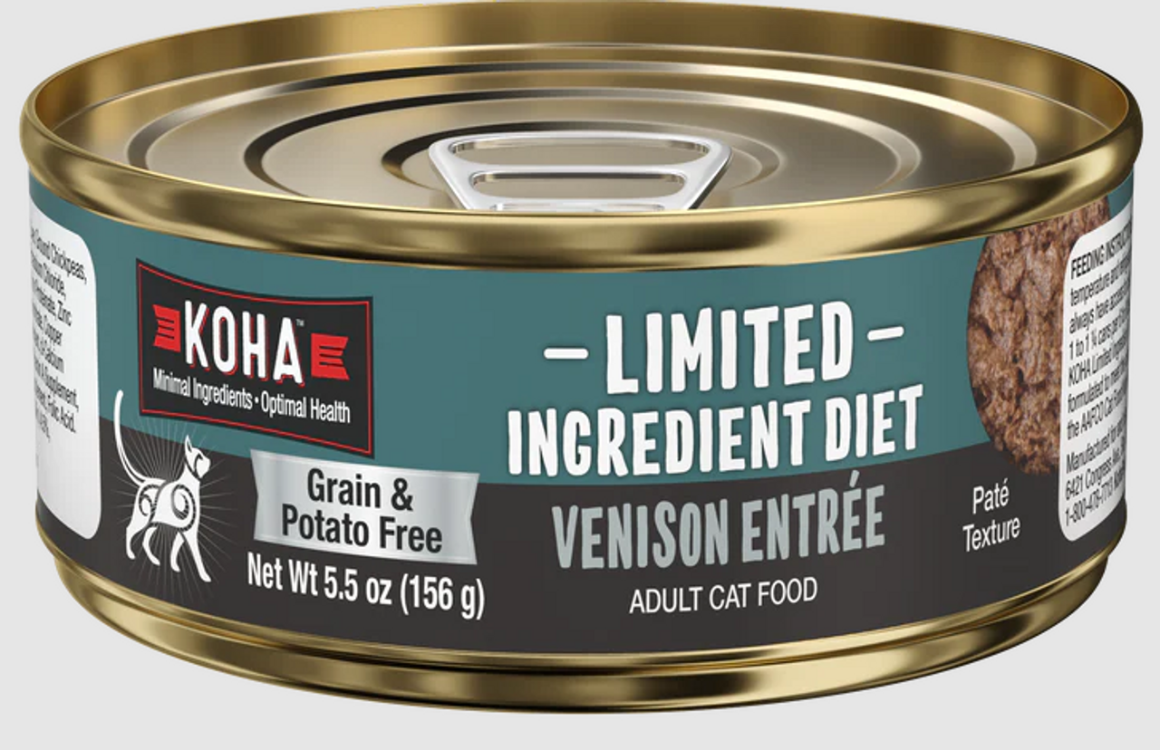 Koha Limited Ingredient Diet Venison Pate Wet Cat Food 5.5oz
