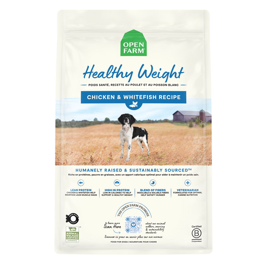 Open Farm Healthy Weight, Chicken & Whitefish Recipe Dry Dog Food 4lb Bag