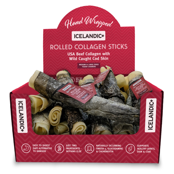 celandic+ Dog Rolled Collagen Sticks 8 in single