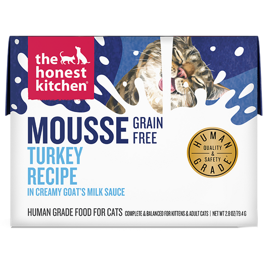 The Honest Kitchen Cat Mousse Grain Free Turkey in Goat Milk 2.8oz