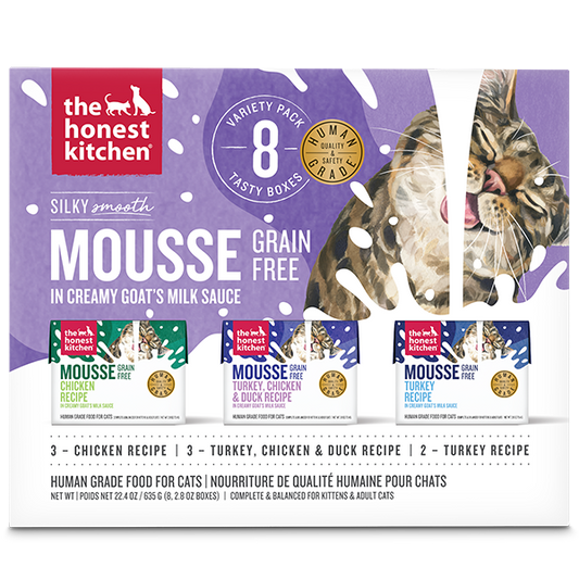 The Honest Kitchen Cat Mousse in Goat Milk Variety Pack 2.8oz 8pk