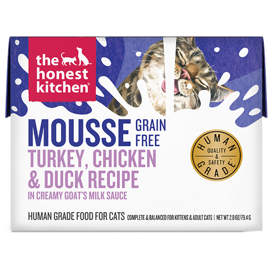 The Honest Kitchen Cat Mousse Grain Free Turkey Chicken in Goat Milk 2.8oz
