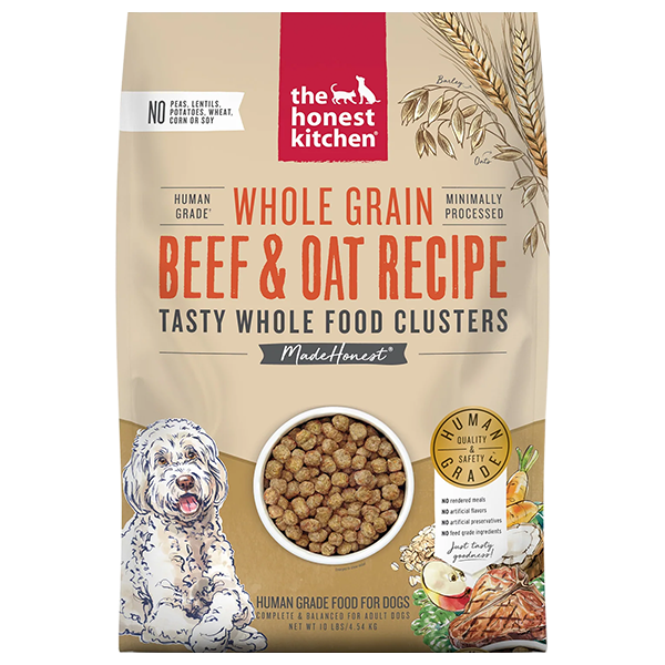 Honest Kitchen Dog Whole Grain Clusters Beef & Oat 10 lb