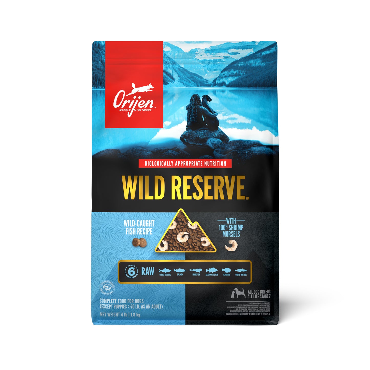 Orijen Dry Dog Food Wild Reserve Wild-Caught Fish Recipe 4lb