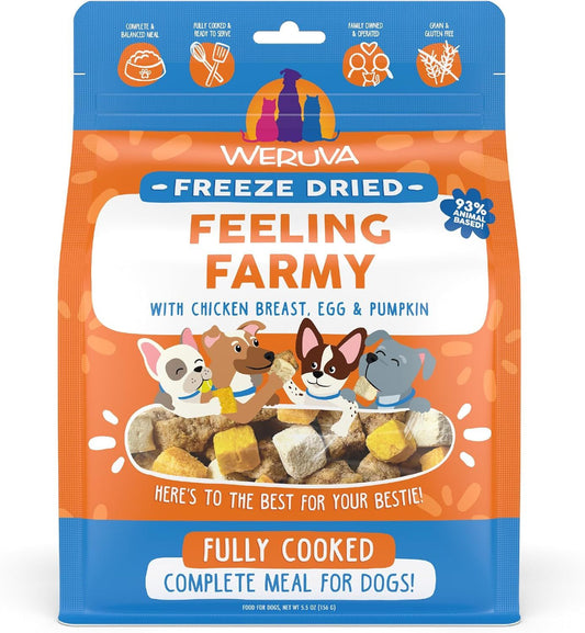 Weruva Fully Cooked Freeze Dried Feeling Farmy Dog Food 5.5oz