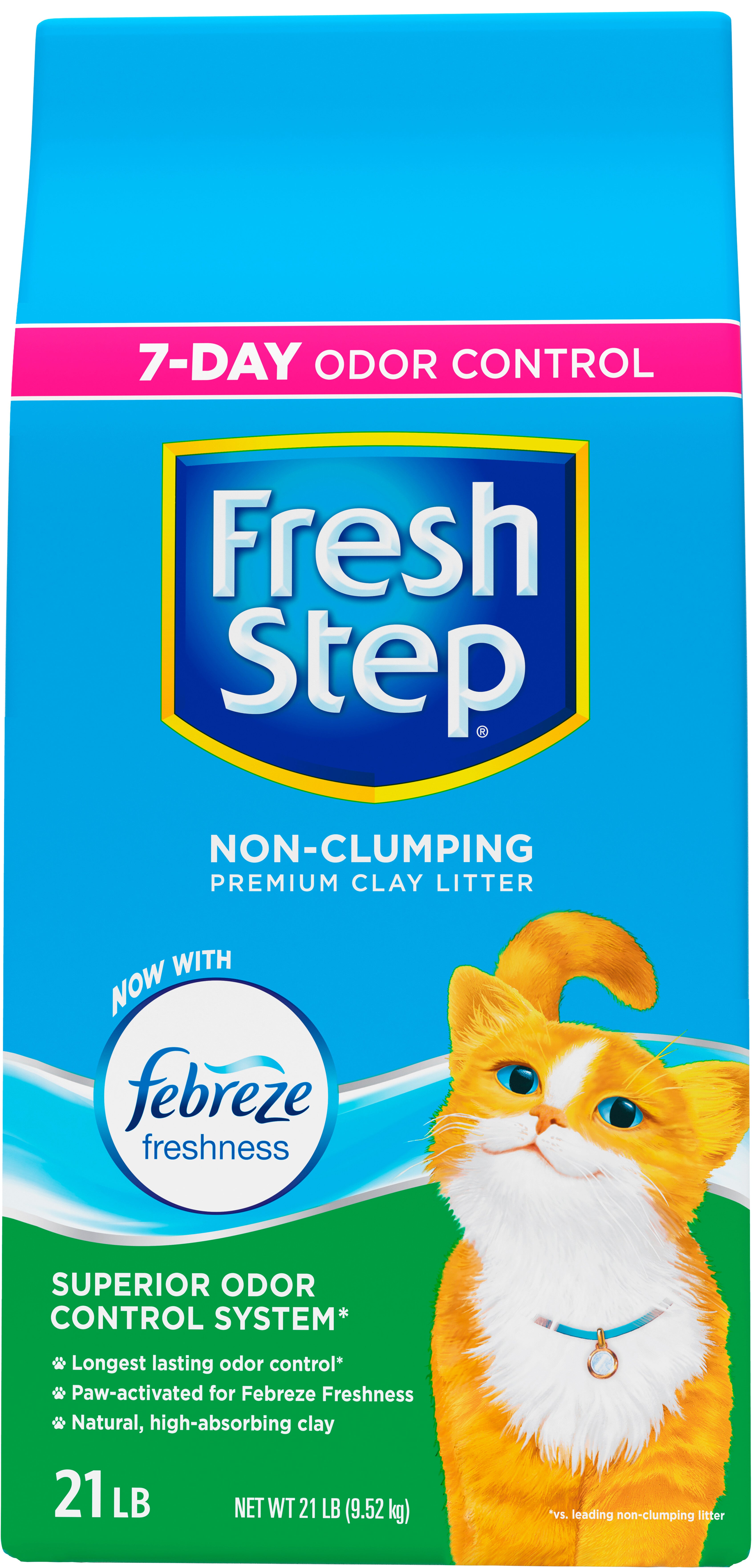 Fresh Step Non Clumping Premium Cat Litter Scented 21lb