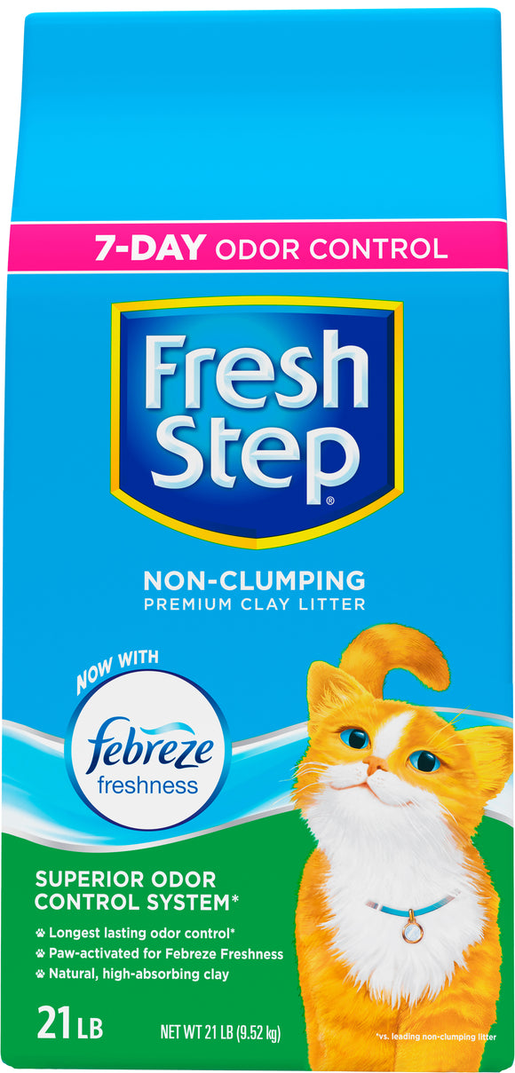 Fresh Step Non-Clumping Premium Cat Litter Scented 21lb