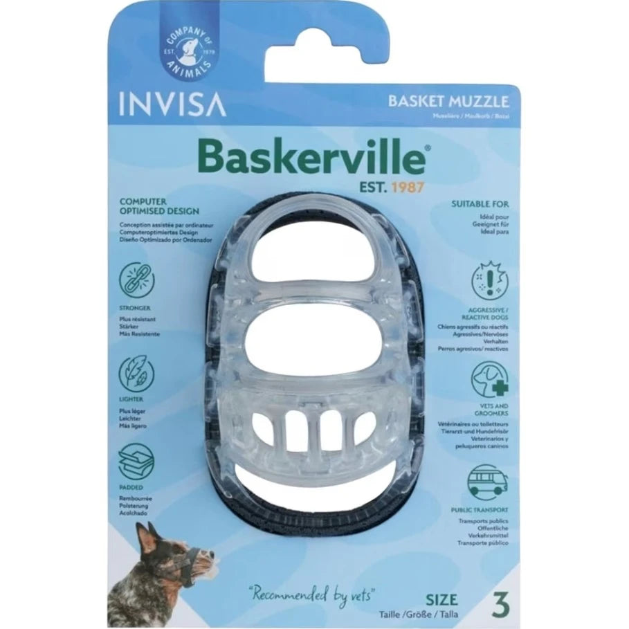 Baskerville INVISA Basket Dog Muzzle Size 3
