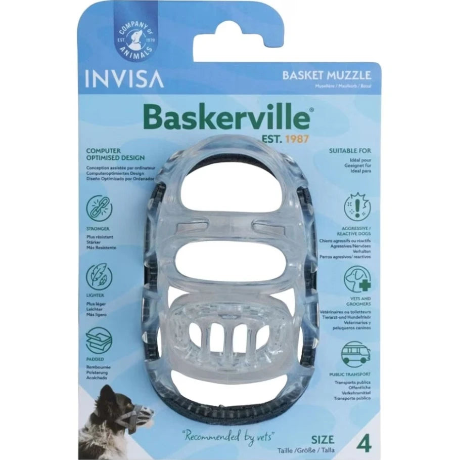 Baskerville INVISA Basket Dog Muzzle Size 4