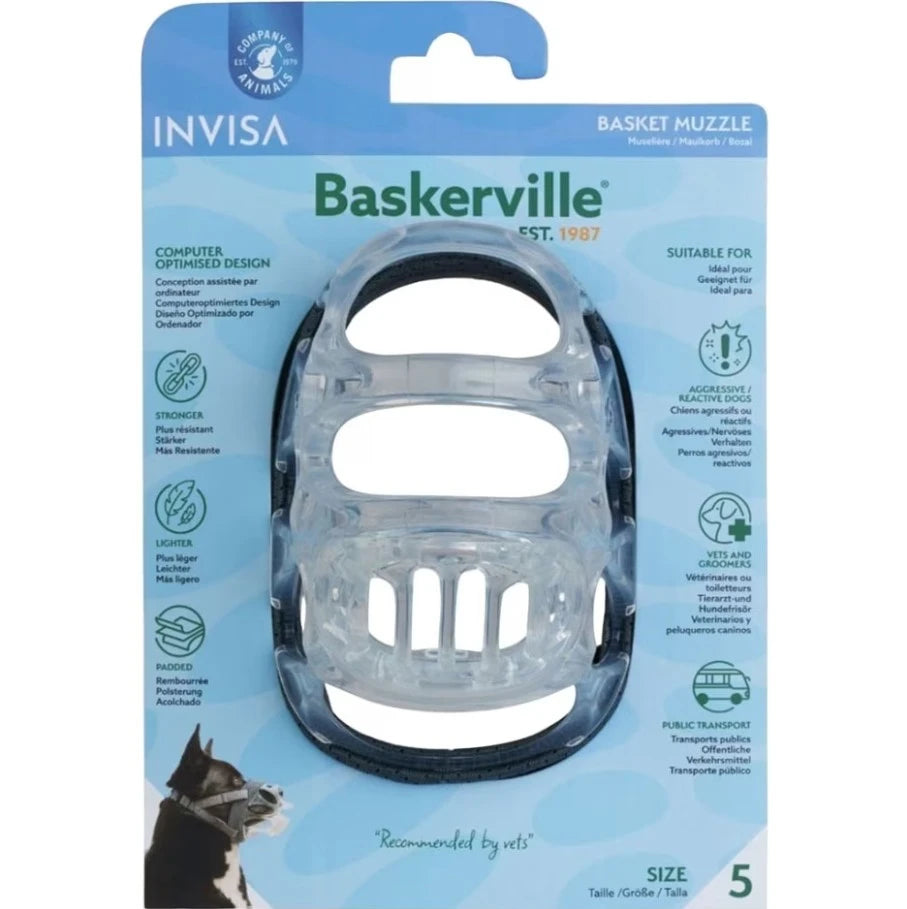 Baskerville INVISA Basket Dog Muzzle Size 5