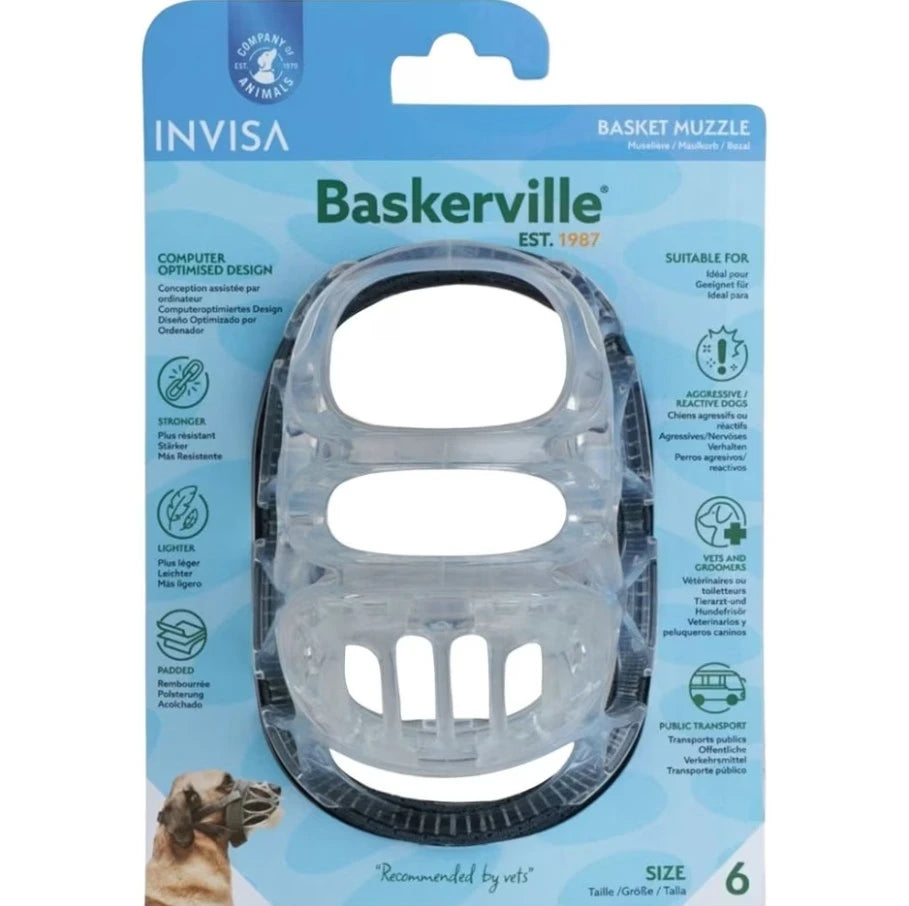 Baskerville INVISA Basket Dog Muzzle Size 6