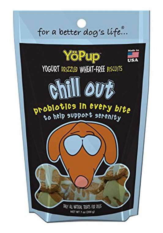 Yoghund Yopup Chill Out Wheat Free Biscuits With Yogurt Probiotic Icing For Pets 7oz