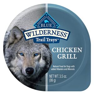 Blue Buffalo Wilderness Trail Adult Wet Dog Food Cups, Chicken Grill 3.5oz