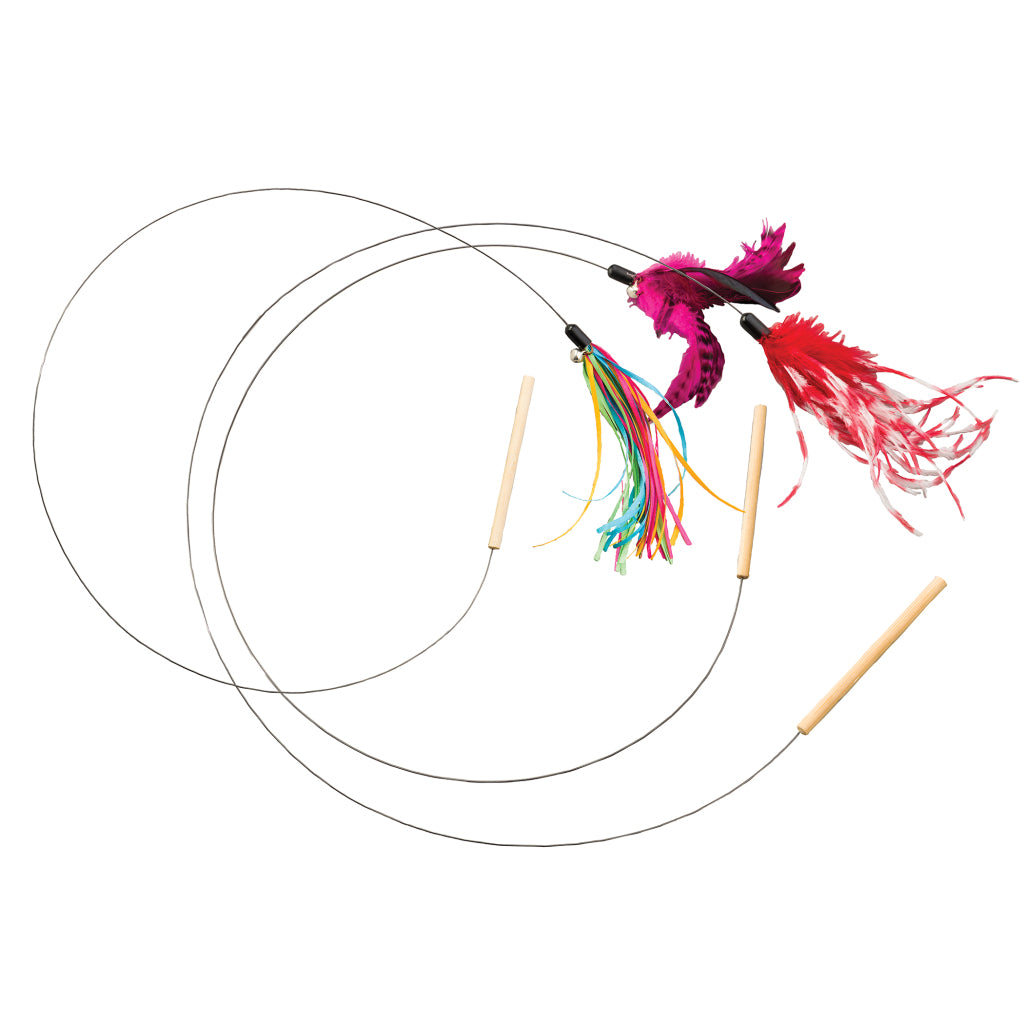 Spot Ethical Pet Cat Toy Cat Teaser Wand 44In Assorted